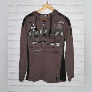 Dark black men’s hoodie